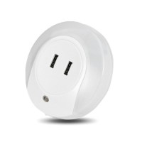 Automatic LED Night Light Plug-In Low Energy, USB Charger Night Light