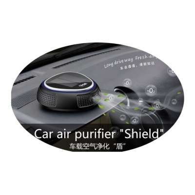 Car air purifier Solar rechargeable sensor light with USB and automatic traffic monitoring